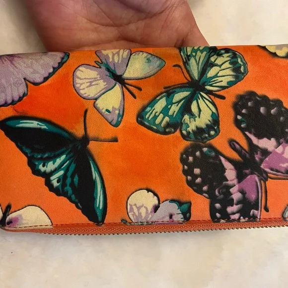 Loewe Butterfly Long Wallet With Black Tassels on Zipper - Picture 11 of 12